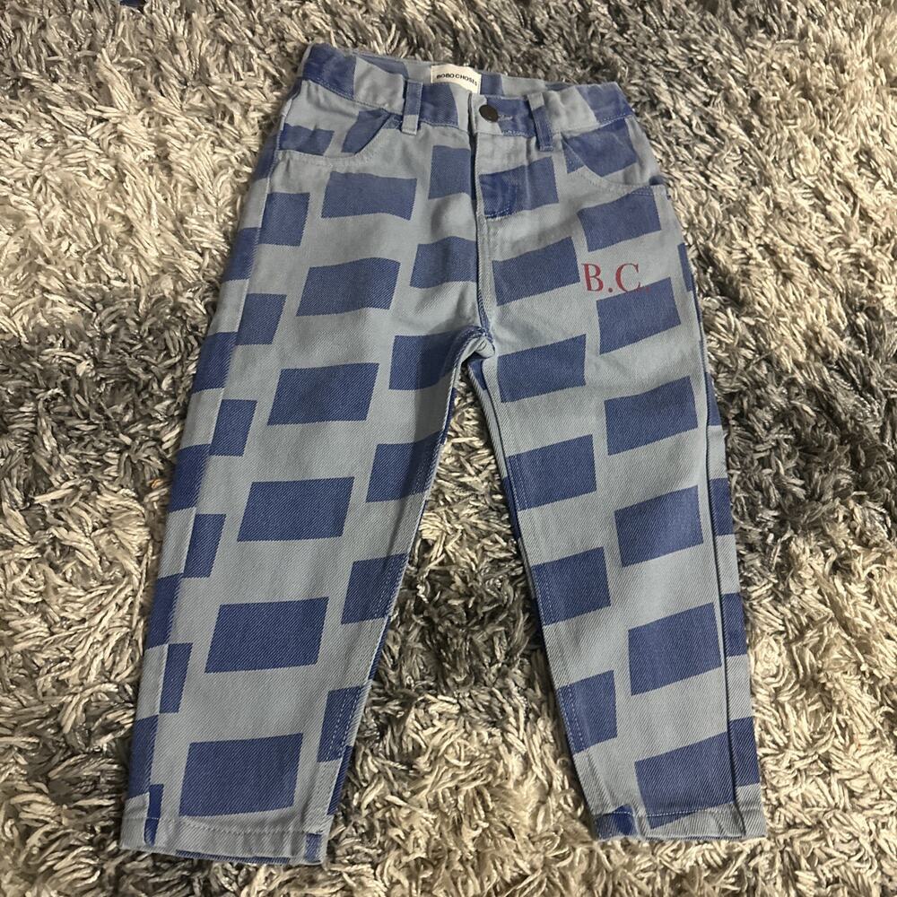 Bobo Choses Printed Denim Jeans 2-3 Years